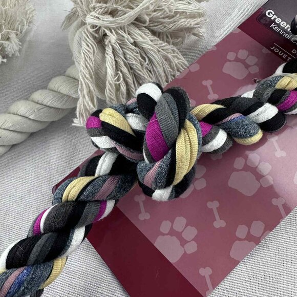 New Rope Dog Toy Bundle Lot of 4 | Greenbrier Kennel Club | Tug Chew Set - Picture 2 of 5